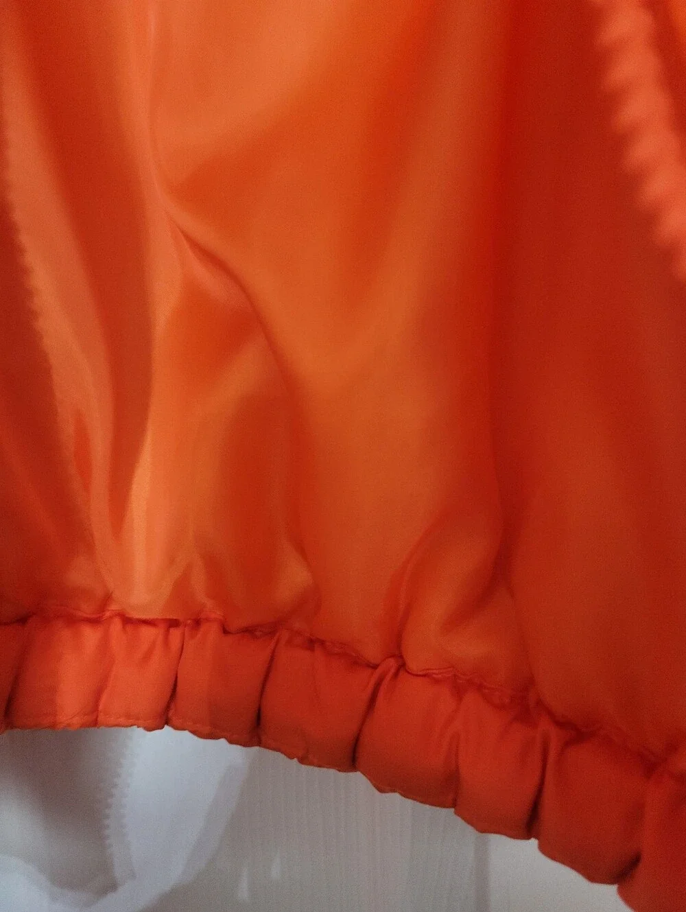 EUC Bright Orange Quilted Puffer Jacket